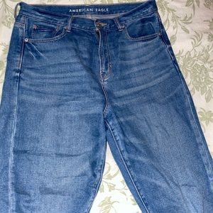 American Eagle Light Wash Mom Jeans
